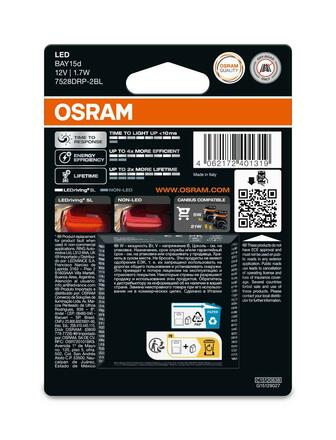 OSRAM LED P21/5W LEDriving SL Red 12V blistr 2ks 7528DRP-2BL