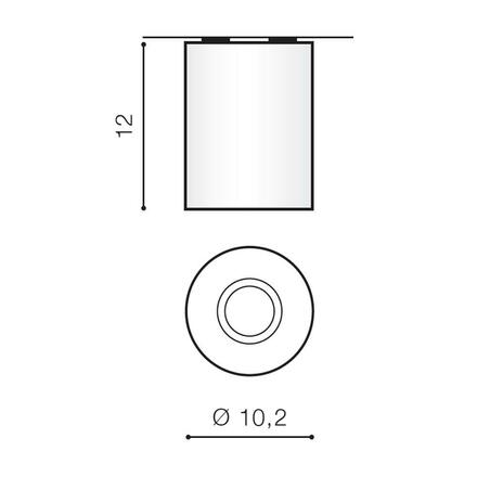 Azzardo NEOS stropní bodové svítidlo 1x GU10 50W bez zdroje  IP20, bílá/chrom