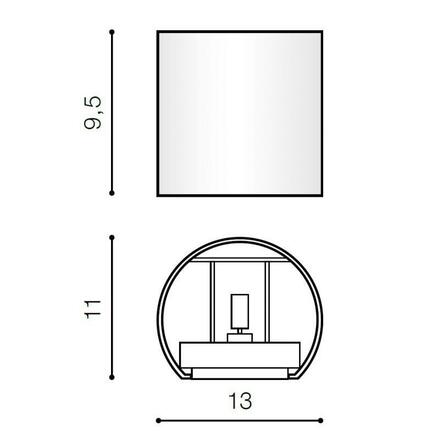 Azzardo AZ1058 LETICIA nástěnné svítidlo 1x G9 40W bez zdroje 13cm kulaté IP20, bílé