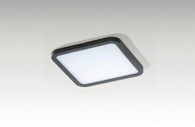 LED Stropní zápustné bodové svítidlo AZzardo Slim 15 Square 3000K IP44 black AZ2836 12W 1000lm 3000K IP44 14,5cm čtvercové černé