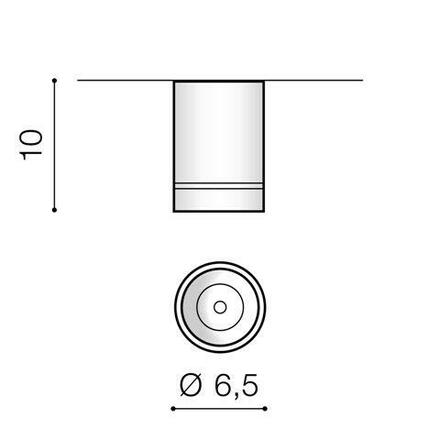 LED Stropní bodové přisazené svítidlo AZzardo Bill white AZ3375 10W 850lm 4000K IP20 6,5cm bílé