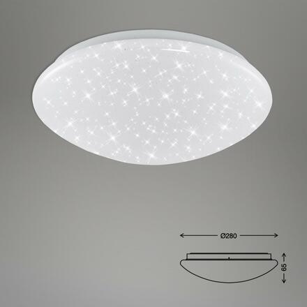 BRILONER LED stropní svítidlo hvězdné nebe, pr. 28 cm, 12 W, bílé BRI 3360-016