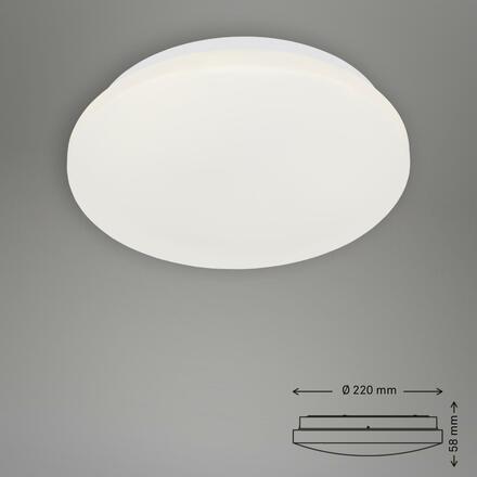 BRILONER LED stropní svítidlo, pr. 22 cm, 10 W, bílé BRI 3404-016
