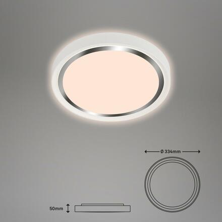 BRILONER LED stropní svítidlo, pr. 33,4 cm, 15 W, bílé BRI 3438-016