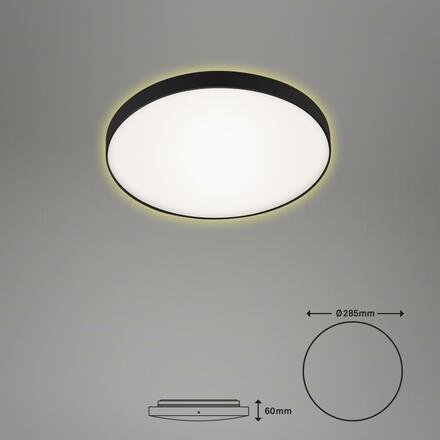 BRILONER LED stropní svítidlo, pr. 28,5 cm, 12 W, černá-bílá BRI 3443-115