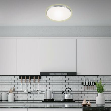 BRILONER LED stropní svítidlo, pr. 35,5 cm, 18 W, hliník-bílé BRI 3443-219