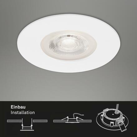 BRILONER 3ks sada LED vestavné svítidlo, pr. 9 cm, 5 W, bílé IP44 BRI 7046-036