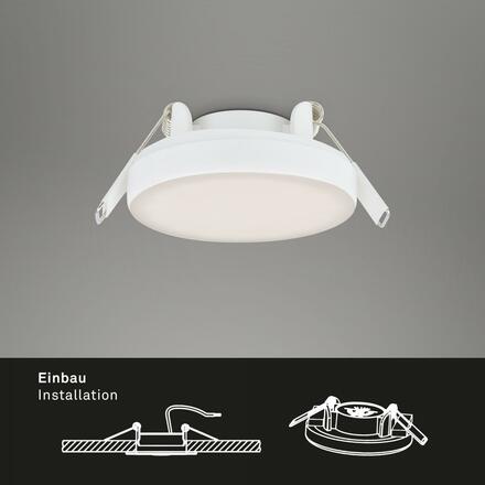 BRILONER 3ks sada LED vestavné svítidlo, pr. 7,5 cm, 3 W, 350 lm, bílé IP44 BRI 7061-436