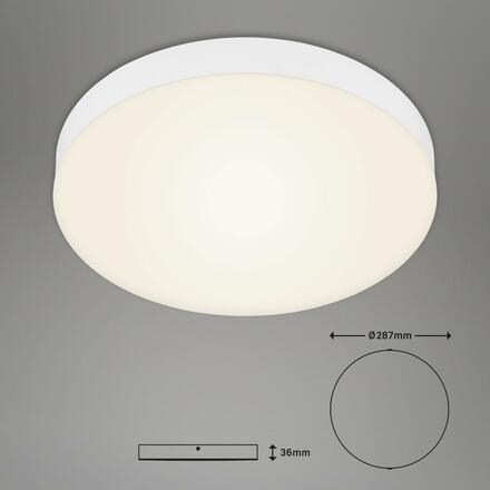 BRILONER LED stropní svítidlo, pr. 27,8 cm, 21 W, bílé BRI 7066-016