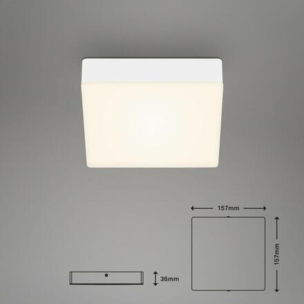 BRILONER LED stropní svítidlo, 15,7 cm, 11 W, bílé BRI 7069-016