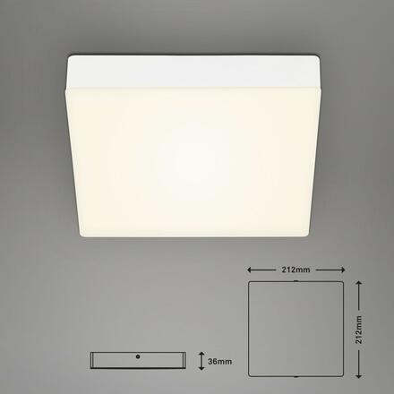 BRILONER LED stropní svítidlo, 21,2 cm, 16 W, bílé BRI 7070-016