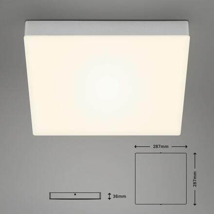 BRILONER LED stropní svítidlo, 28,7 cm, 21 W, stříbrná BRI 7071-014