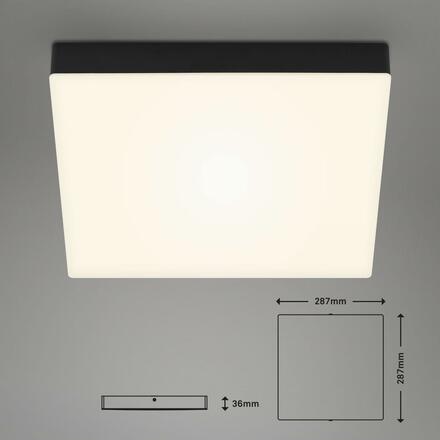 BRILONER LED stropní svítidlo, 28,7 cm, 21 W, černá BRI 7071-015