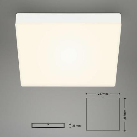 BRILONER LED stropní svítidlo, 28,7 cm, 21 W, bílé BRI 7071-016