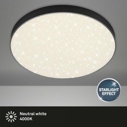 BRILONER LED stropní svítidlo hvězdné nebe, pr. 38,7 cm, 24,5 W, černá BRI 7075-415