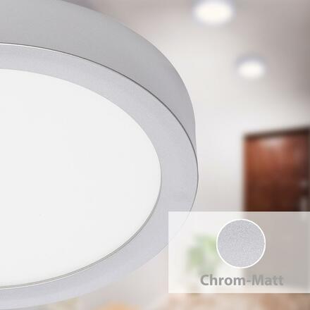 BRILONER LED stropní svítidlo, pr. 22,5 cm, 16,5 W, matný chrom BRI 7117-414