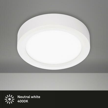 BRILONER LED stropní svítidlo, pr. 17 cm, 12 W, bílé, 4000 K BRI 7122-416