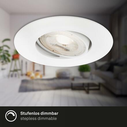 BRILONER LED vestavné svítidlo 4,4 cm 3x 4,9 W 480lm bílé BRI 7602036