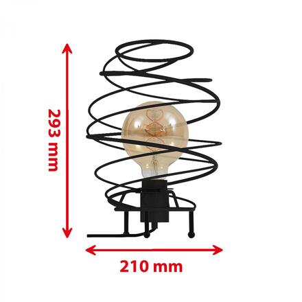 BRILONER Stolní lampa, pr. 21 cm, max. 60 W, černá BRI 7870-015