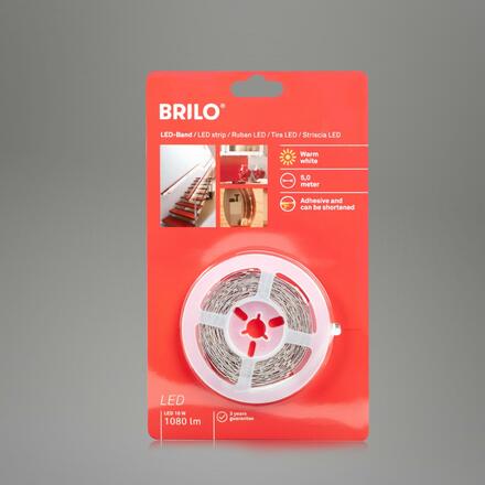 BRILONER LED pásek 500 cm 16W 1080lm bílé BRILO 2261-150P