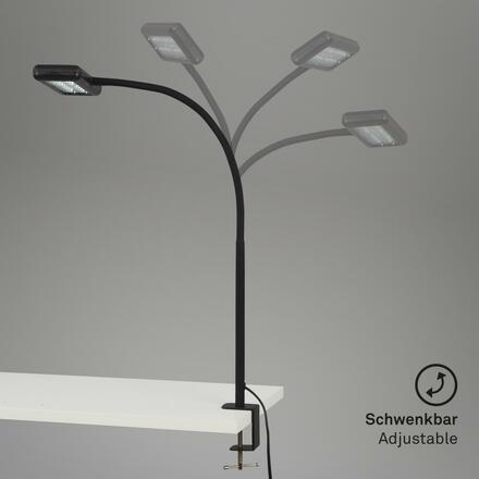 BRILONER LED svítidlo se svorkou 80,5 cm 7,5W 800lm černá BRILO 2604-015