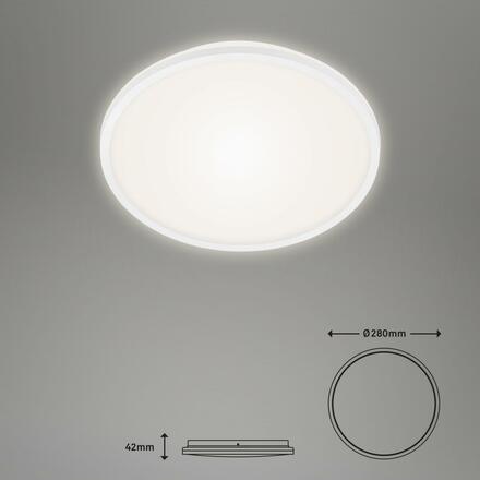 BRILONER LED stropní svítidlo pr. 28 cm 15W 1500lm bílé BRILO 3046-016