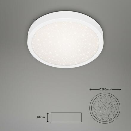 BRILONER LED stropní svítidlo pr. 28 cm 18,5W 2000lm bílé BRILO 3048-016
