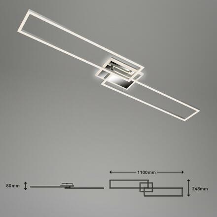 BRILONER LED CCT rám 110 cm 40W 5200lm chrom BRILO 3050-018