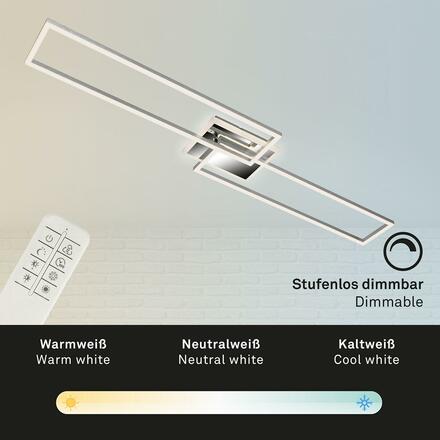 BRILONER LED CCT rám 110 cm 40W 5200lm chrom BRILO 3050-018