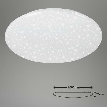 BRILONER LED stropní svítidlo hvězdné nebe, CCT, noční světlo, dálkový ovladač, stmívatelné BRILO 3368-016