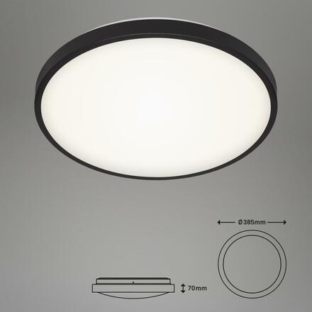 BRILONER LED stropní svítidlo, pr. 38,5 cm, 24 W, černá BRILO 3455-215