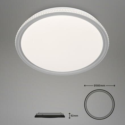 BRILONER CCT RGB LED stropní svítidlo, pr. 50 cm, 40 W, šedá BRILO 3503-014