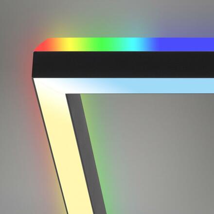 BRILONER RGB CCT LED stropní svítidlo, 57cm, 20 W, 1800 lm, černá BRILO 3736-015