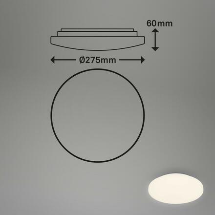 BRILONER LED stropní svítidlo 6 cm 12 W 1250 lm bílé BRILO 3756316