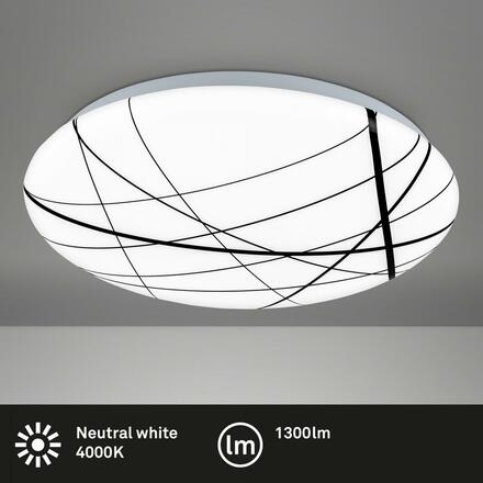 BRILONER LED stropní svítidlo, pr. 28 cm, LED modul, 12W, 1300lm, bílé BRILO 3898016