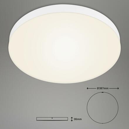 BRILONER LED stropní svítidlo, pr. 38,7 cm, 24,5 W, bílé BRI 7068-016