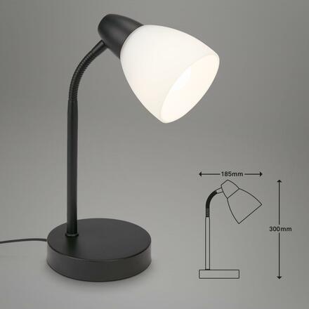 BRILONER Stolní lampa, 30 cm, max. 25 W, černá BRILO 7022-015