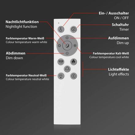 BRILONER CCT svítidlo LED panel, 100 cm, 24 W, 2400 lm, černá BRILO 7054-015