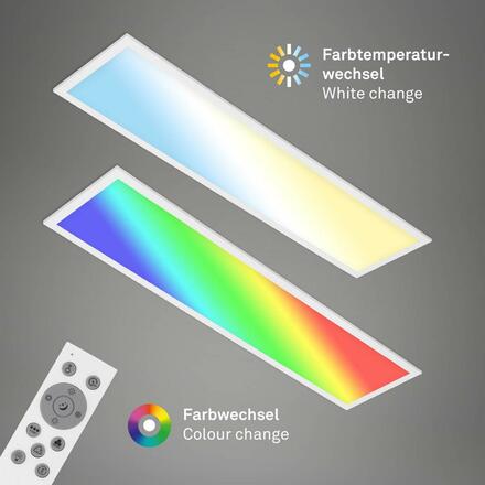 BRILONER RGB CCT svítidlo LED panel, 100 cm, 24 W, bílé BRILO 7054-016