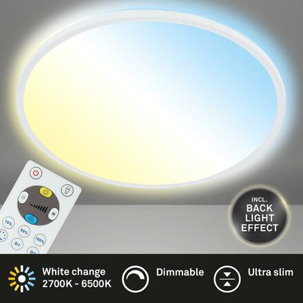BRILONER Slim CCT svítidlo LED panel, pr. 29,3 cm, 18 W, bílé BRILO 7079-016