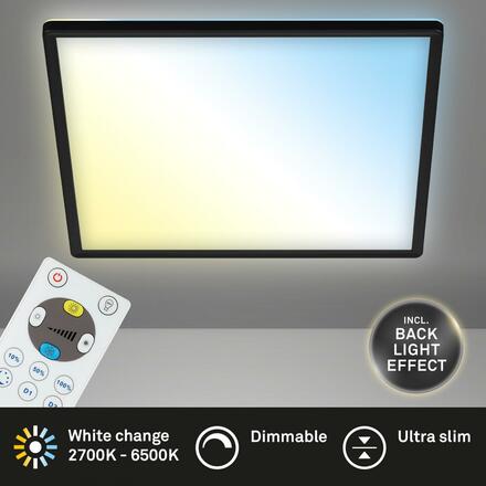 BRILONER Slim CCT svítidlo LED panel, 29,3 cm, 18 W, černá BRILO 7081-015
