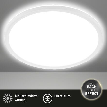 BRILONER Slim svítidlo LED panel, pr. 29,3cm, 2400 lm, 18 W, bílé BRILO 7155-416