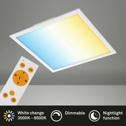 BRILONER CCT svítidlo LED panel, 45 cm, 2400 lm, 24 W, bílé BRILO 7179-016