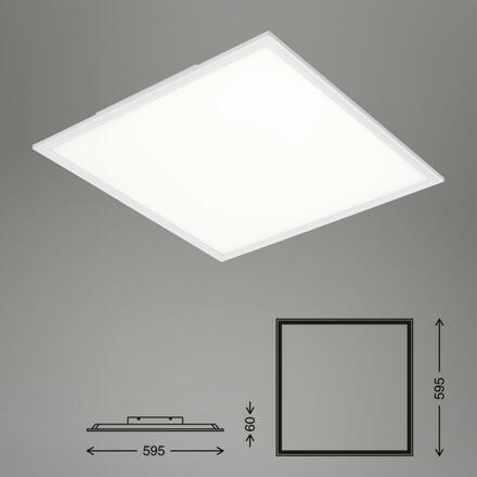 BRILONER Svítidlo LED panel, 59,5 cm, 4100 lm, 38 W, bílé BRILO 7192-016