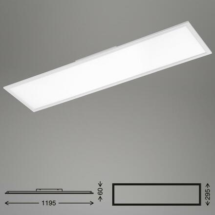 BRILONER Svítidlo LED panel, 119,5 cm, 4100 lm, 38 W, bílé BRILO 7193-016