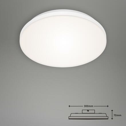 BRILONER Bezrámečkový LED panel, pr. 30 cm, 1600 lm, 12 W, bílé BRILO 7377-016