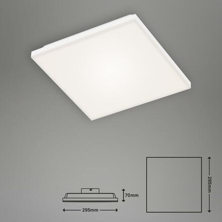 BRILONER Bezrámečkový LED panel, 29,5 cm, 1600 lm, 12 W, bílé BRILO 7378-016
