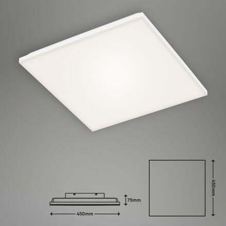 BRILONER Bezrámečkový LED panel, 45 cm, 2800 lm, 24 W, bílé BRILO 7378-116