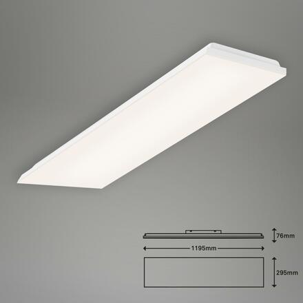 BRILONER Bezrámečkový LED panel, 119,5 cm, 3800 lm, 38 W, bílé BRILO 7378-316