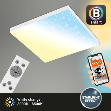 BRILONER Hvězdné nebe CCT svítidlo LED panel, 45cm, 24 W, 2500 lm, bílé BRILO 7382-016